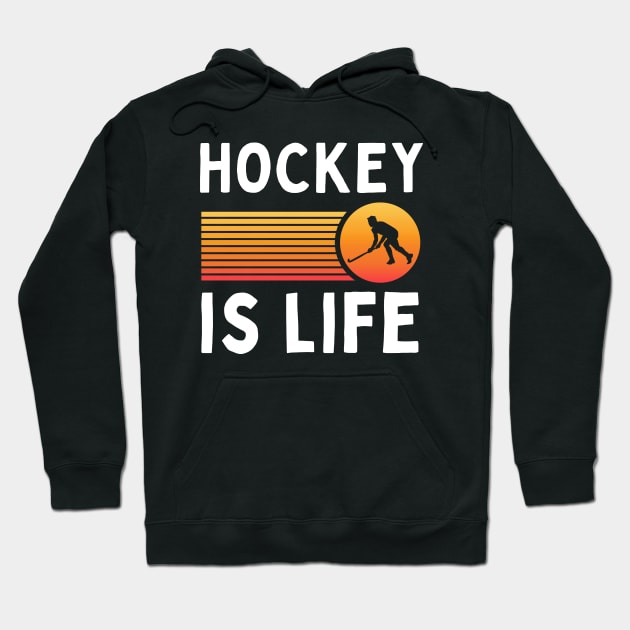 Field Hockey Hoodie by footballomatic